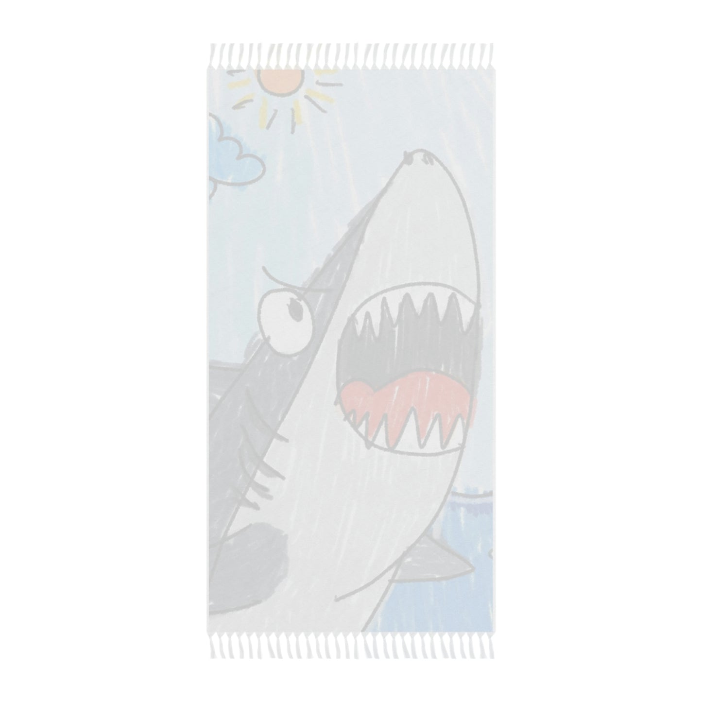 Shark Jaw Teeth Attack Ocean Sea Creature Boho Beach Cloth