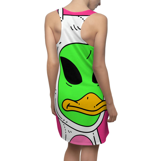 Duck Bunny Alien Women's Cut & Sew Racerback Dress