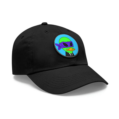 Visitor 751 Alien Dad Hat with Leather Patch (Round)