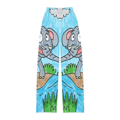 Elefante Elephant King Safari Animal Kids Pajama Pants