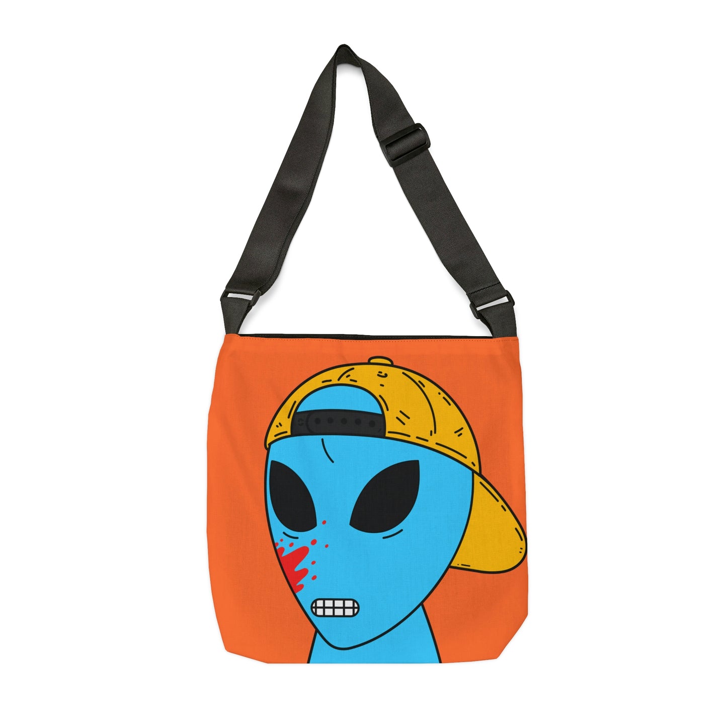 Blue Blood Alien Visitor Adjustable Tote Bag (AOP)