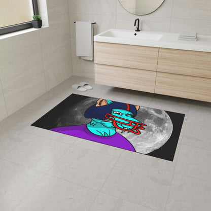 Foot Ball Full Moon American Werewolve Wolf Cyborg Heavy Duty Floor Mat