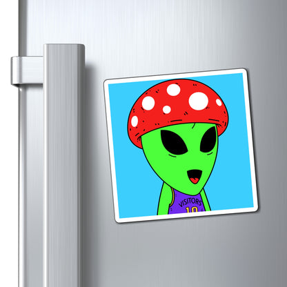 Healthy Sport Jersey Mushroom Alien Magnets