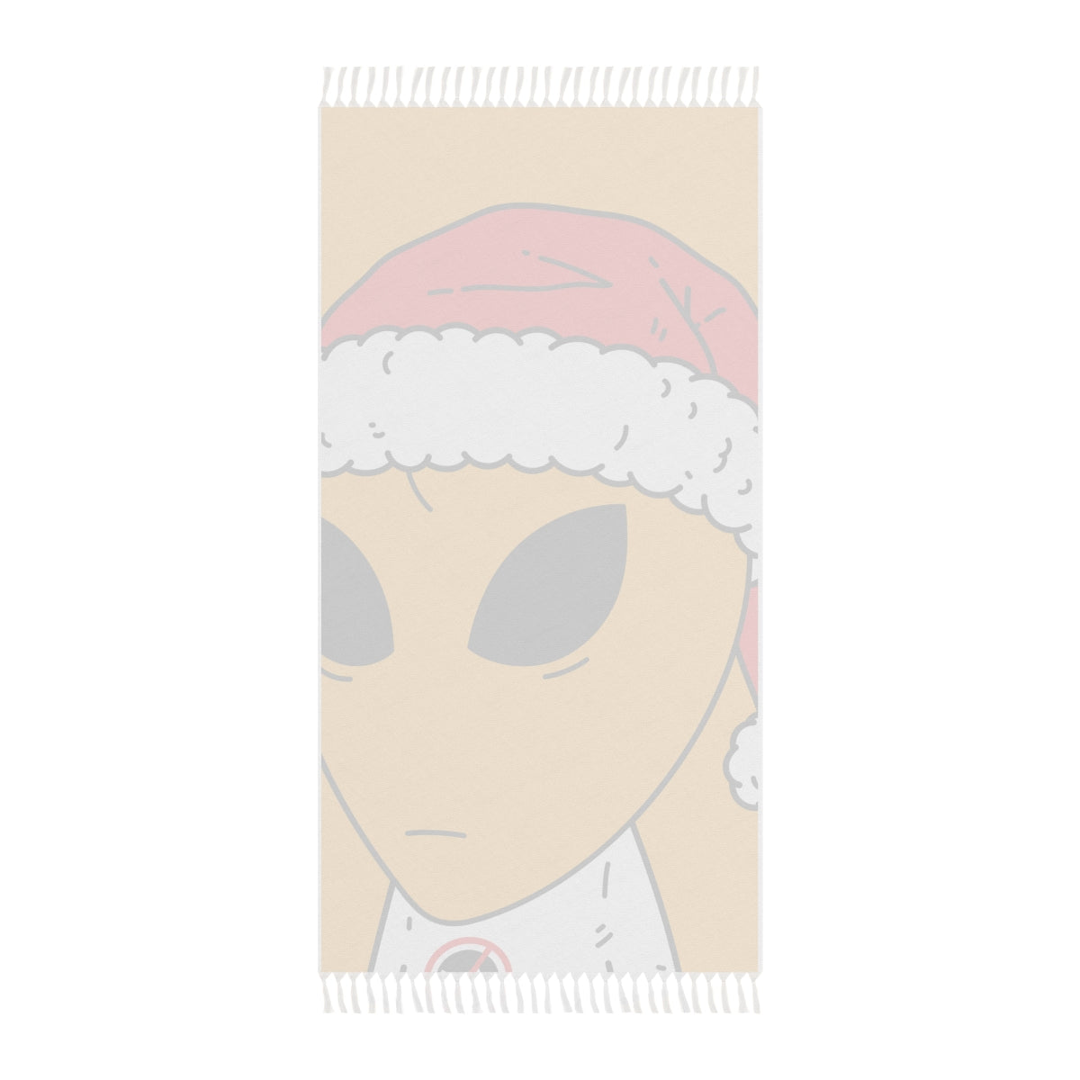 Alien Christmas Santa Space Character Holiday Winter Season Boho Beach Cloth