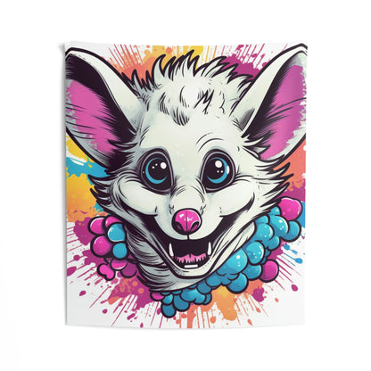 Opossum Animal Creature Anime Character Animation Indoor Wall Tapestries