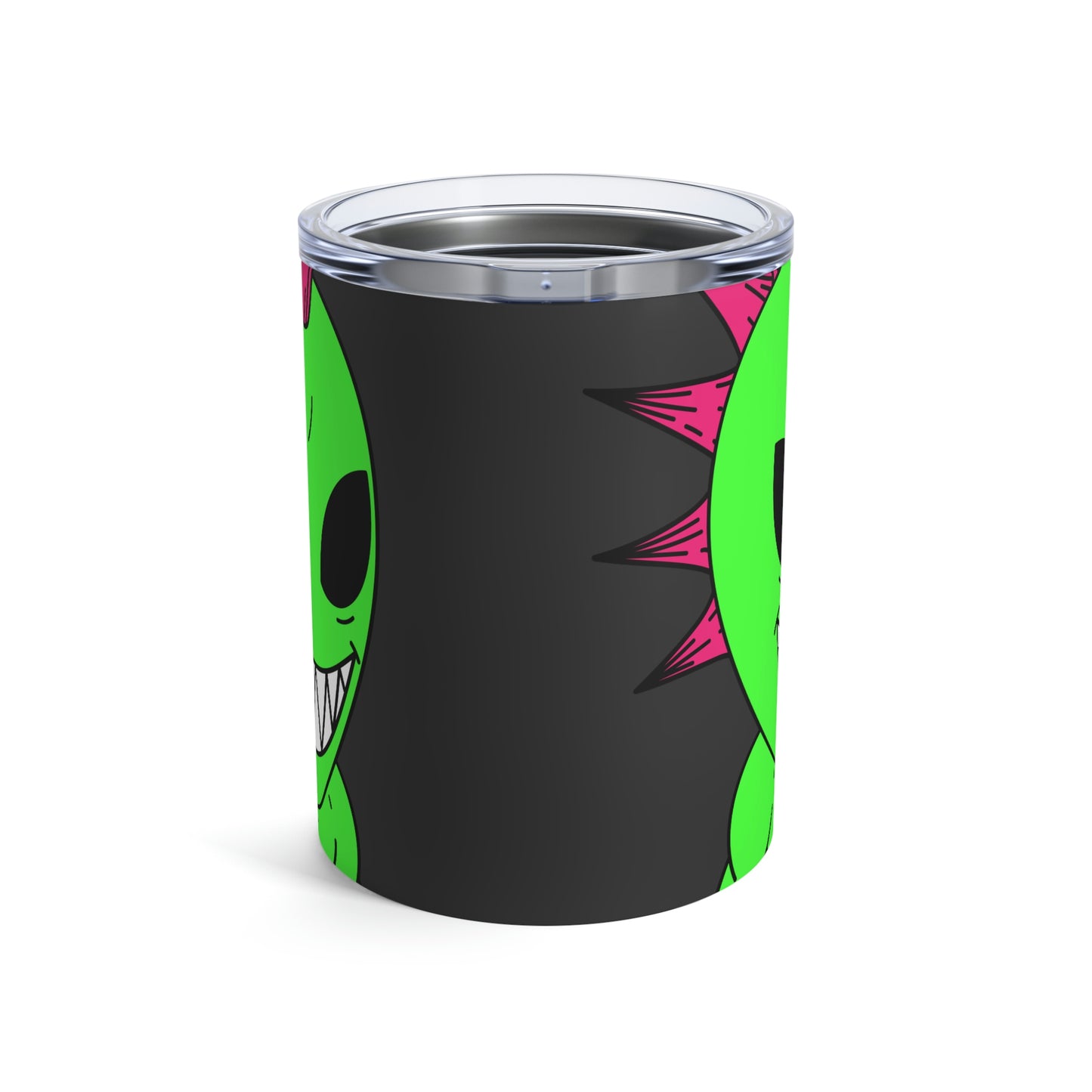 Spiked Pink Hair Muscle Alien Visitor Tumbler 10oz