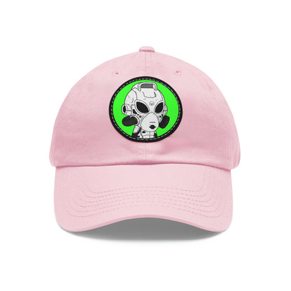 Alien LOL Visitor Dad Hat with Leather Patch (Round)