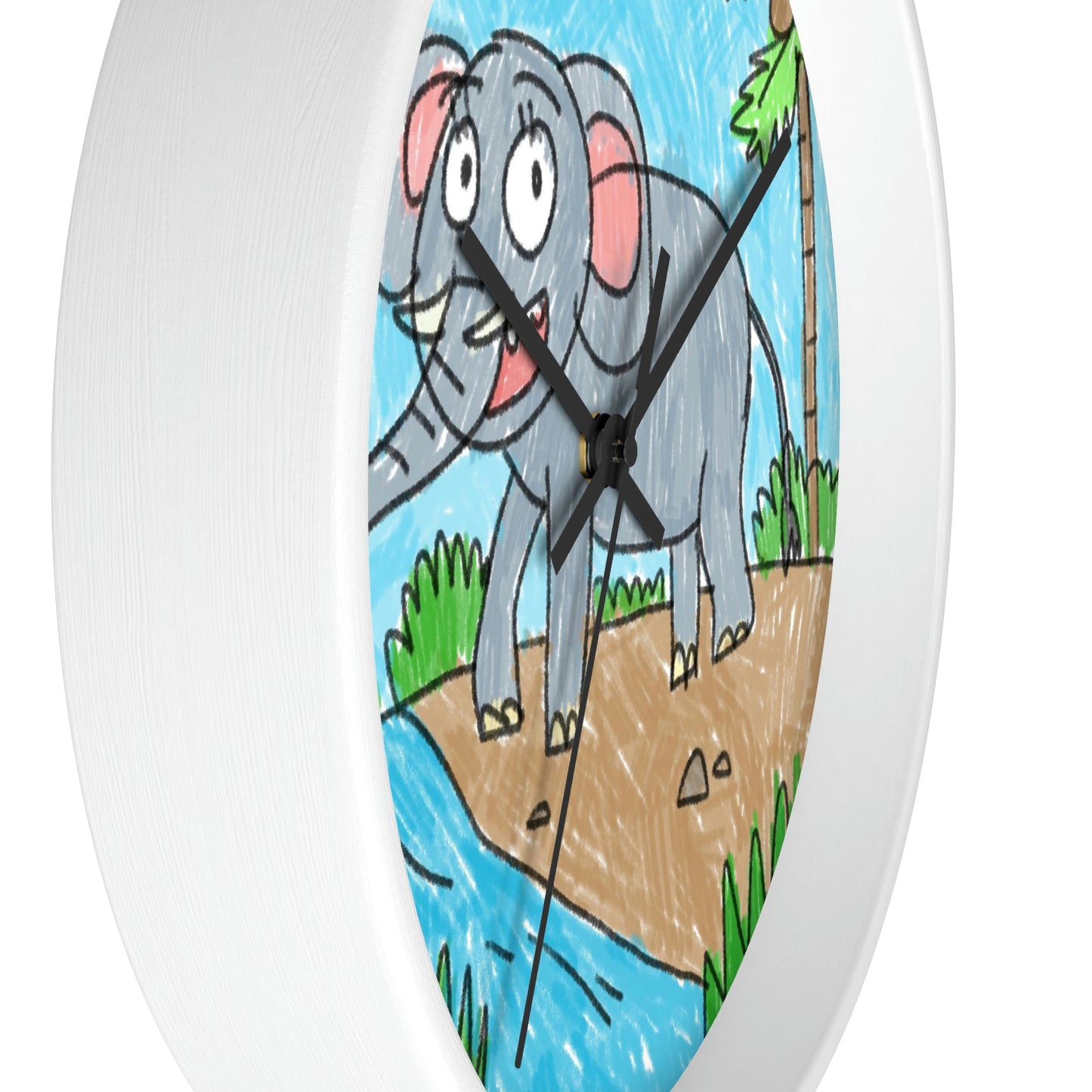 Elefante Elephant King Safari Animal Wall clock