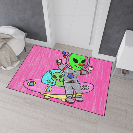 Visitante Alien Area 7 51 UFO Nave Espacial Alfombra de piso resistente