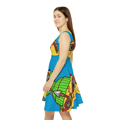 Vestido skater Tribal Taco para mujer 