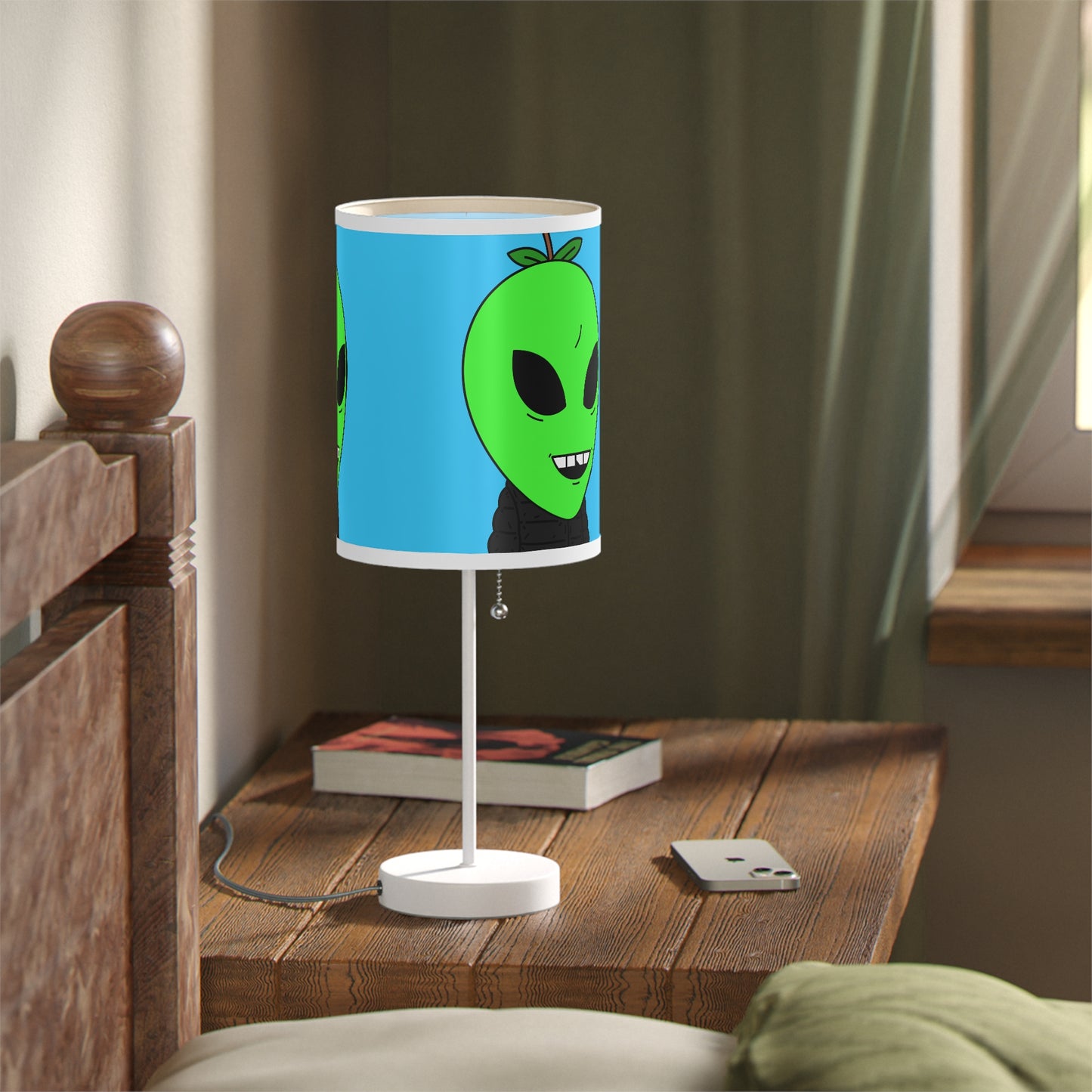 Green Apple Alien Lamp on a Stand, US|CA plug