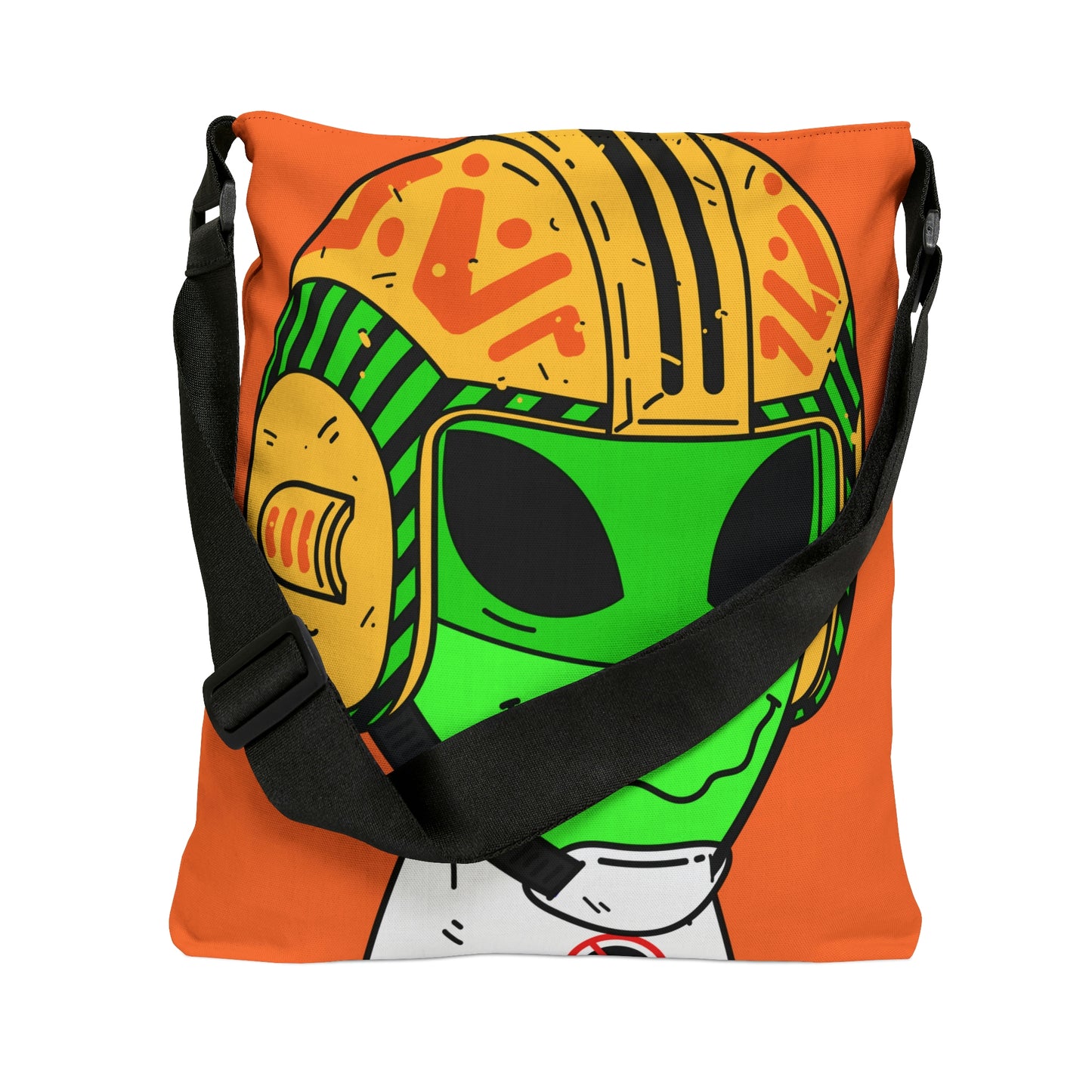 Space Alien Force Aviotor Pilot Visitor Bolsa de mano ajustable (AOP)