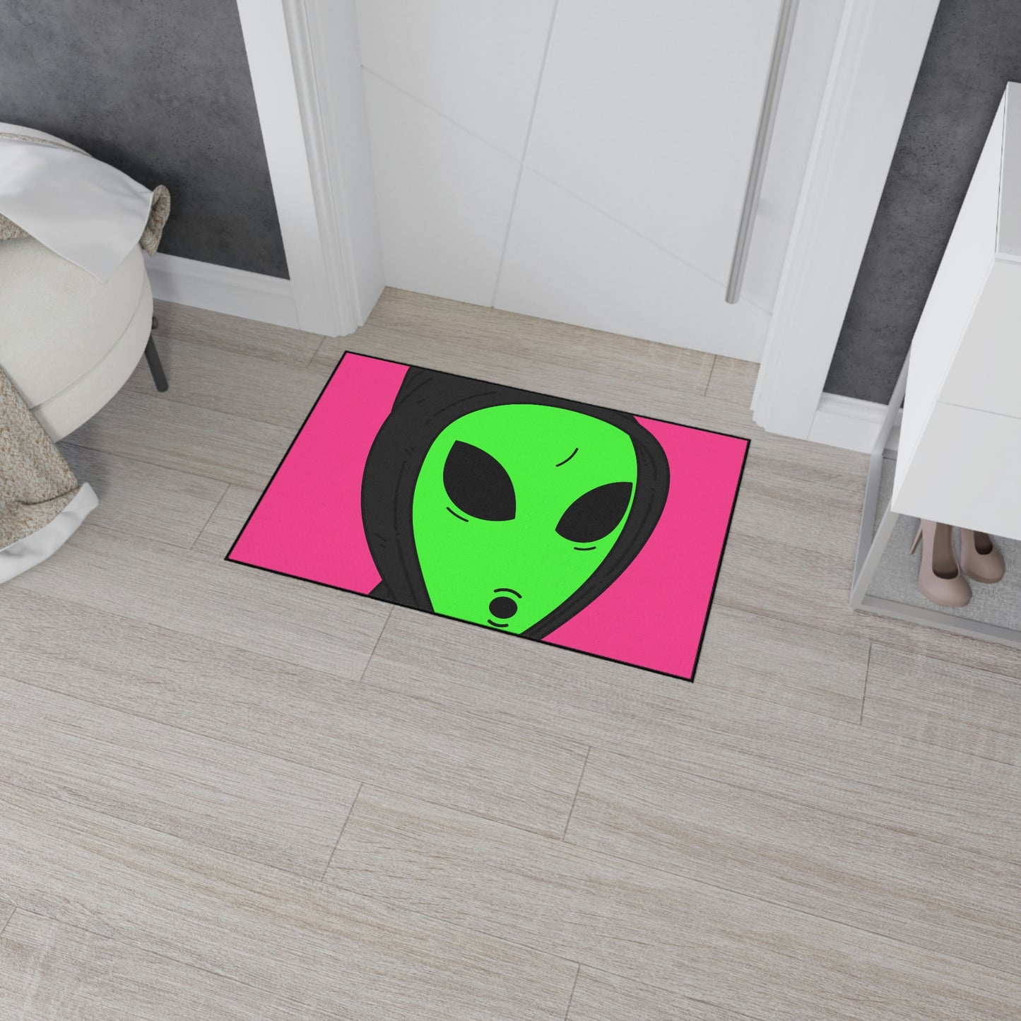 Anonymous Anon Alien Visitor Heavy Duty Floor Mat