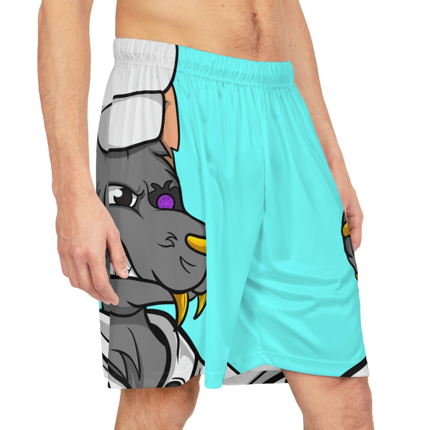 Chief Chef Cook Wolf Werewolve Cyborg Basketball Shorts