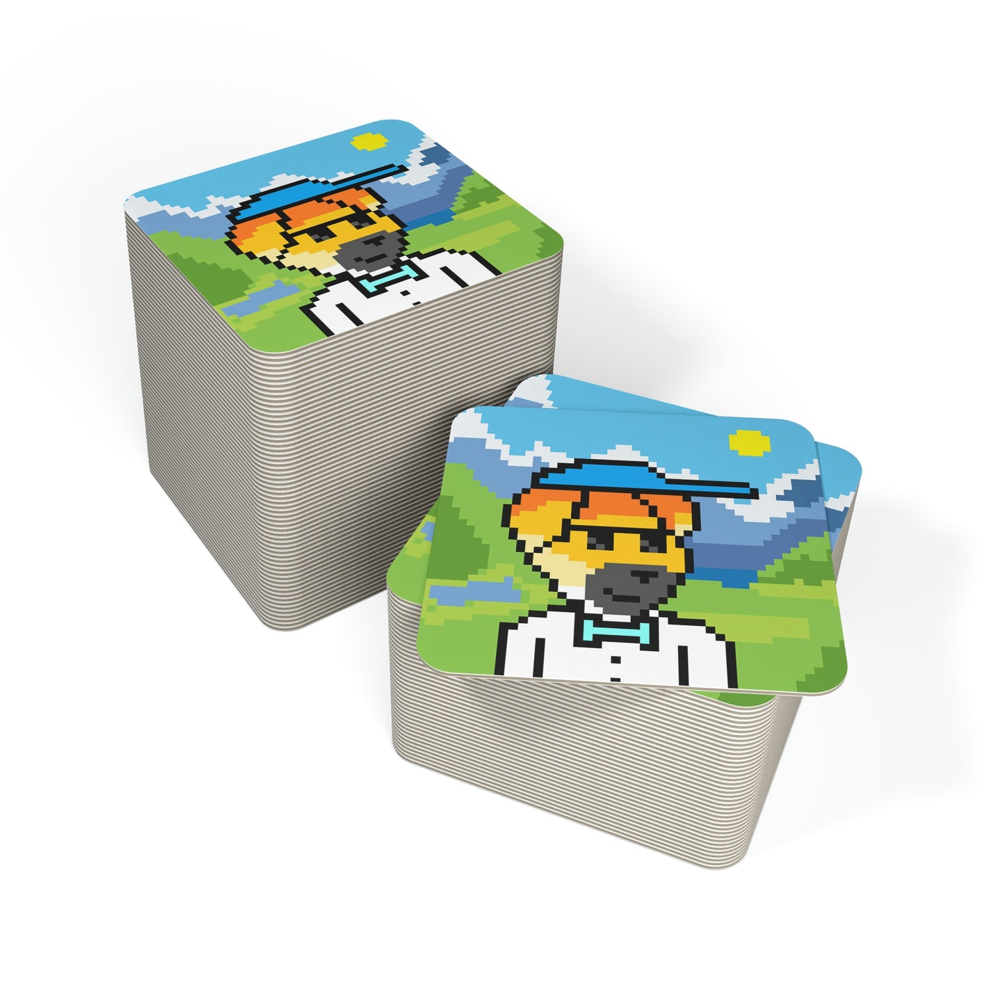 Dog Travel Adventure Animal Coasters (50, 100 pcs)