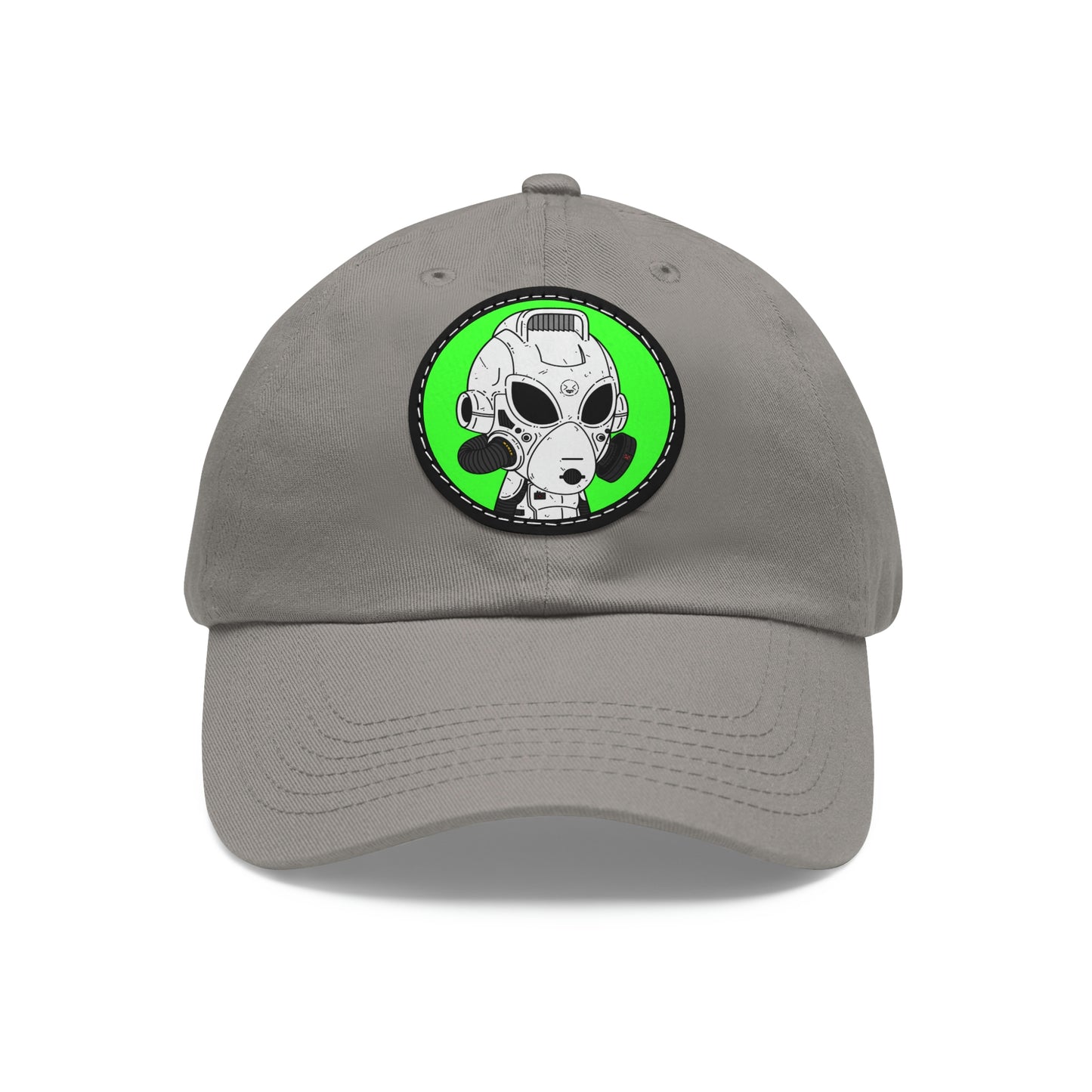 Alien LOL Visitor Dad Hat with Leather Patch (Round)