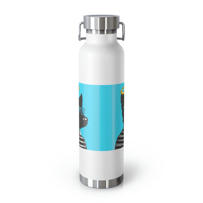 Halo Christian Wolf Angel Werewolve Copper Vacuum Insulated Bottle, 22oz