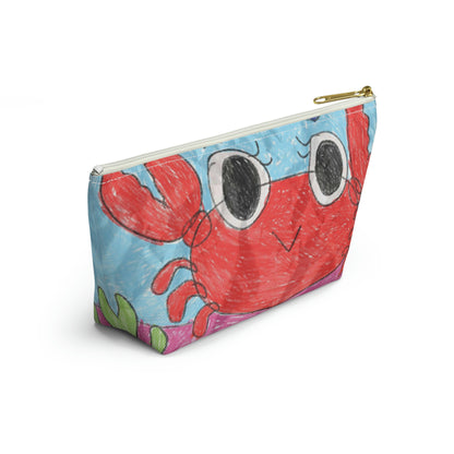 Lobster Crab Graphic Sea Lovers Accessory Pouch w T-bottom