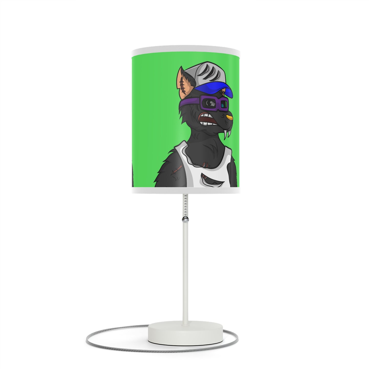 Trucker Truck Werewolf Wolf Gold Nose Digital Anime Lamp on a Stand, US|CA plug