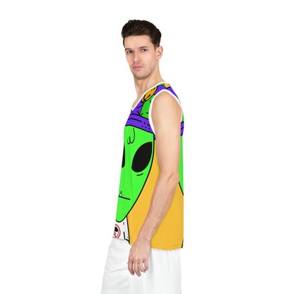 Jester Alien Joker Visitor Basketball Jersey (AOP)