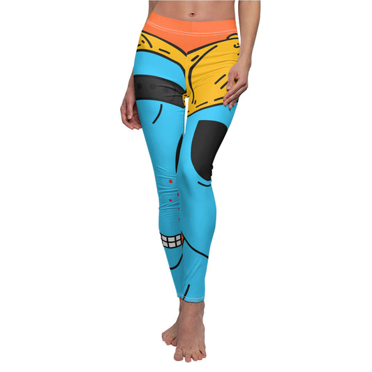 Alien Blue Blood Visitor Women's Cut & Sew Casual Leggings