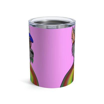 Heart Wolf Werewolve Tiedye Tumbler 10oz