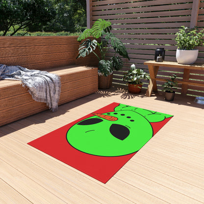 Veggie Visi Alien Vegetable Visitor Outdoor Rug