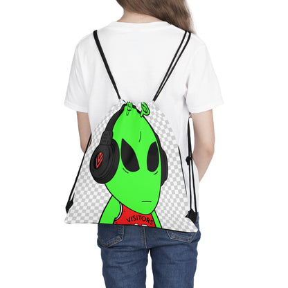 Green Antenna Sports Jersey Visitor Headphones Outdoor Drawstring Bag