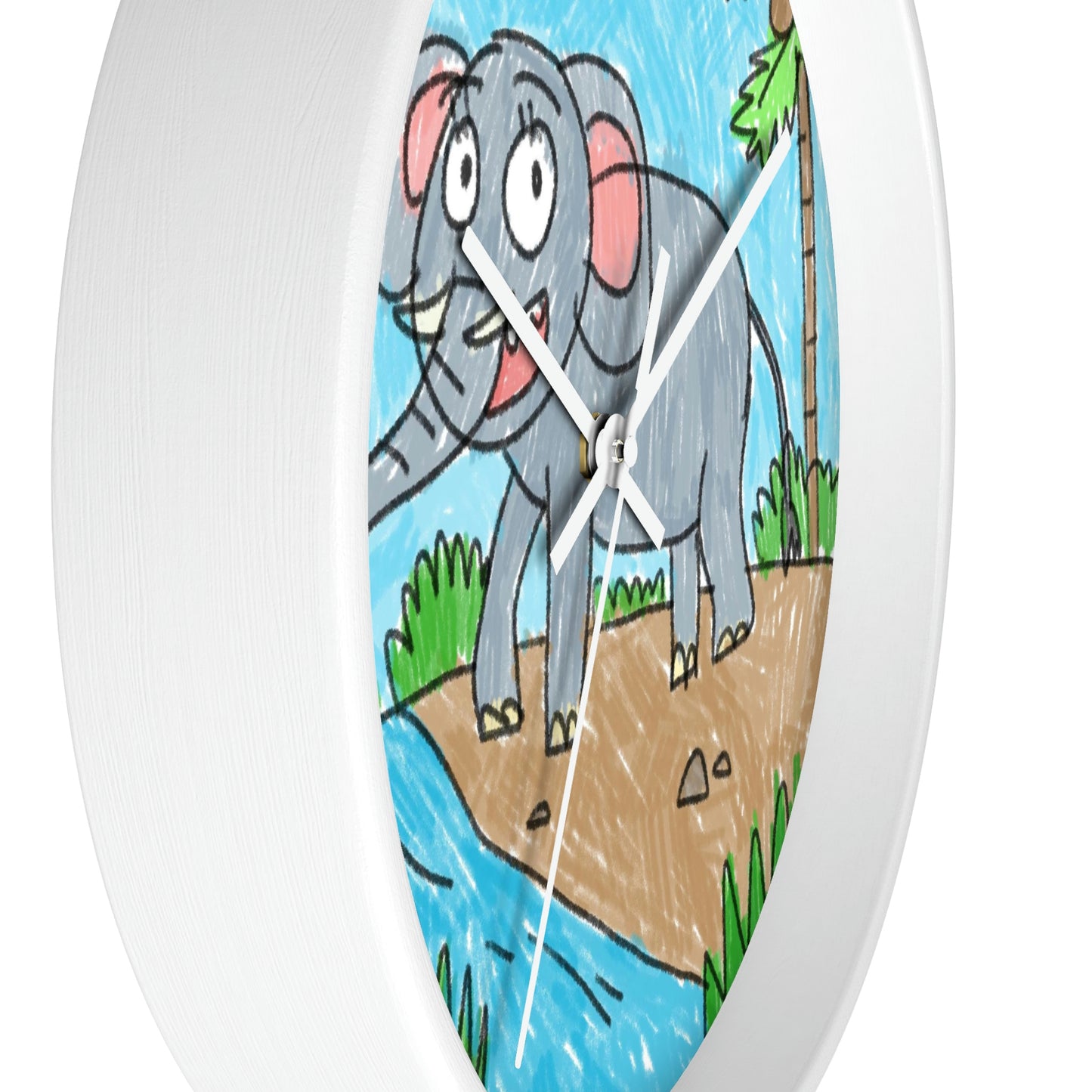 Elefante Elephant King Safari Animal Wall clock