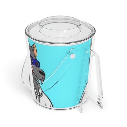 Wolf Fitness Cyborg Werewolve Ice Bucket with Tongs