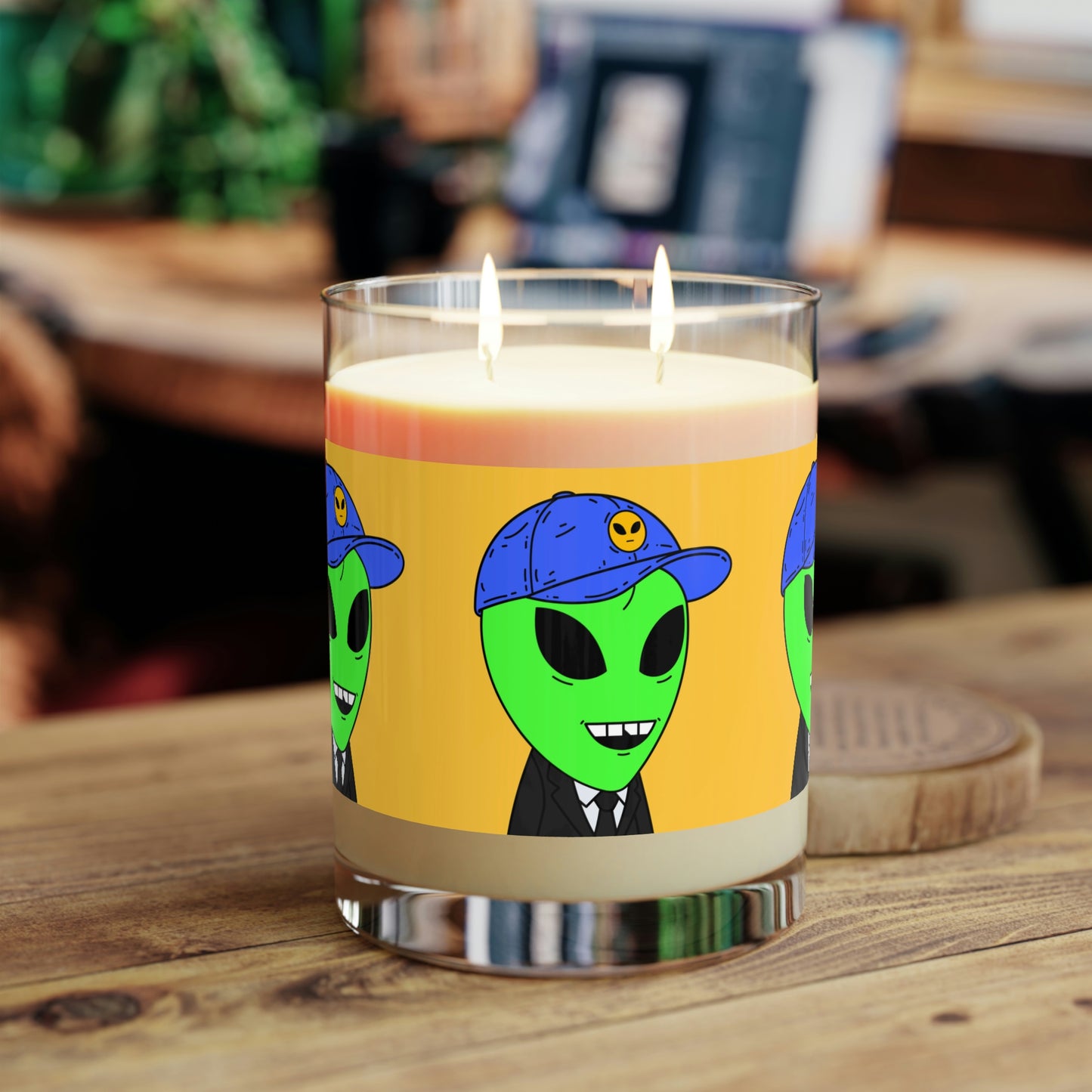 Alien Business Tycoon Visitor Scented Candle - Full Glass, 11oz