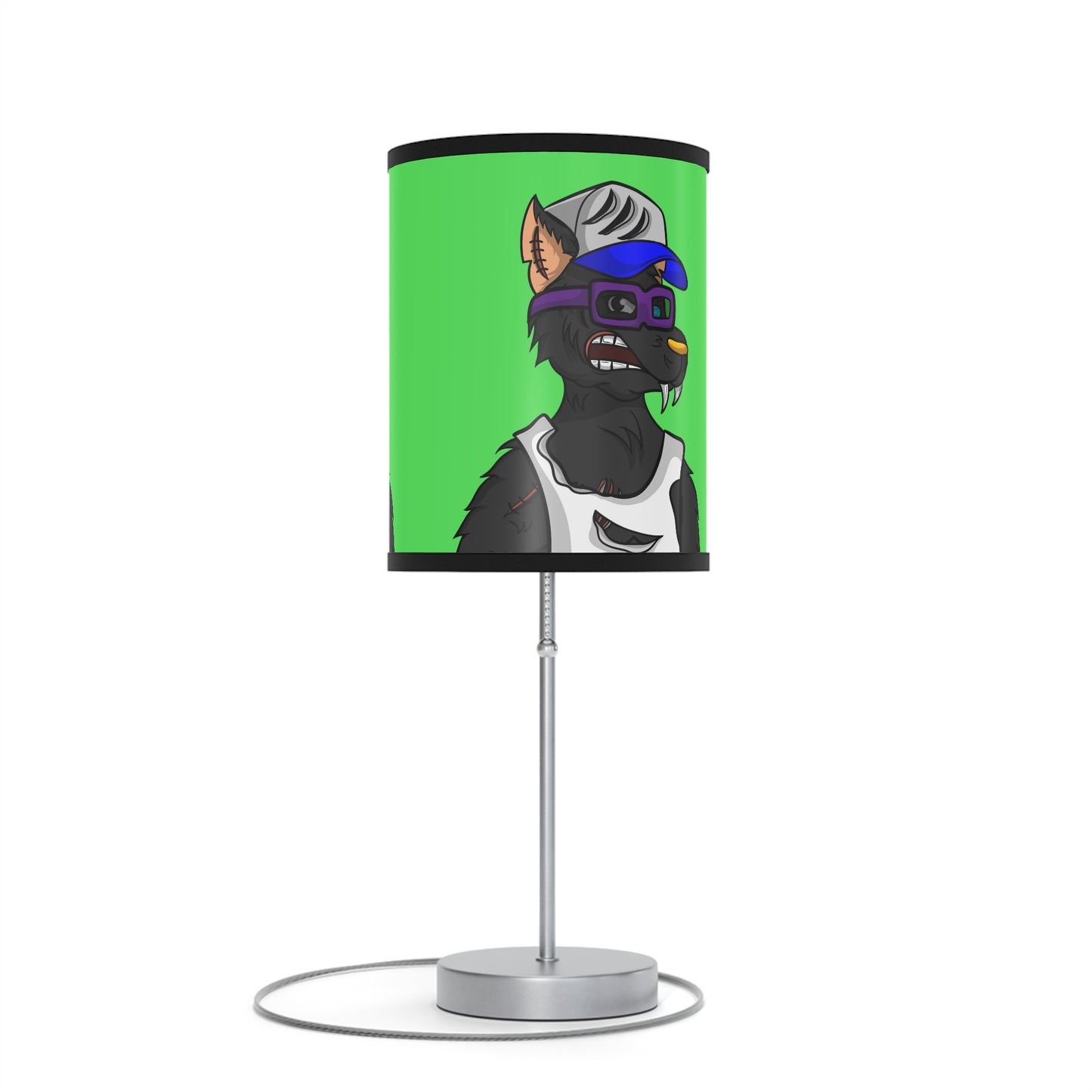 Trucker Truck Werewolf Wolf Gold Nose Digital Anime Lamp on a Stand, US|CA plug