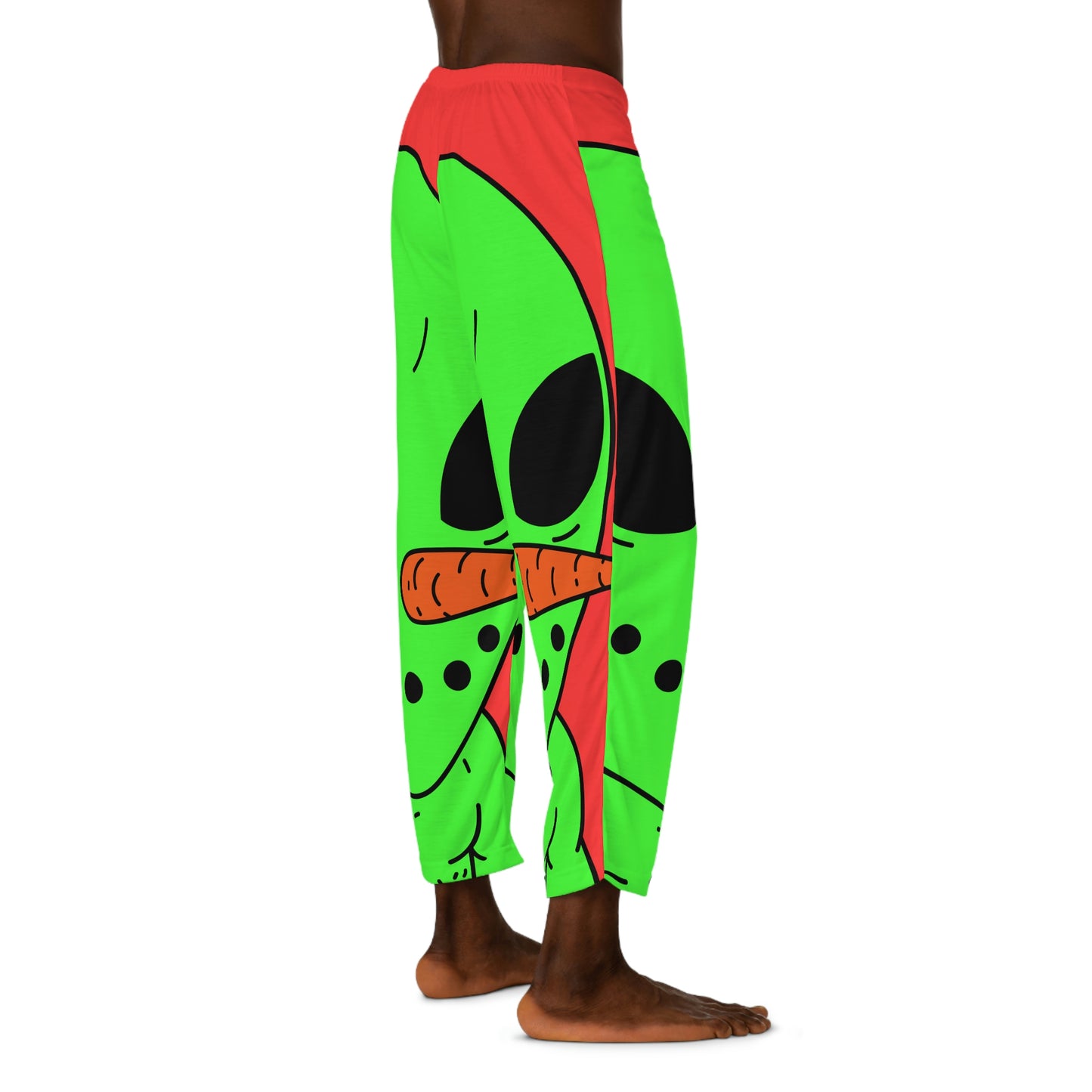 Alien Veggie Visi Vegetable Visitor Men's Pajama Pants (AOP)