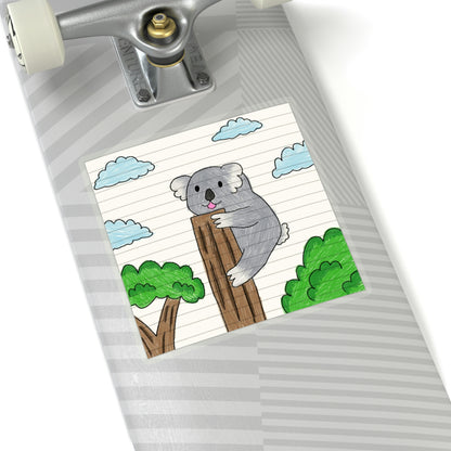 Koala Bear Animal Tree Climber Kiss-Cut Stickers