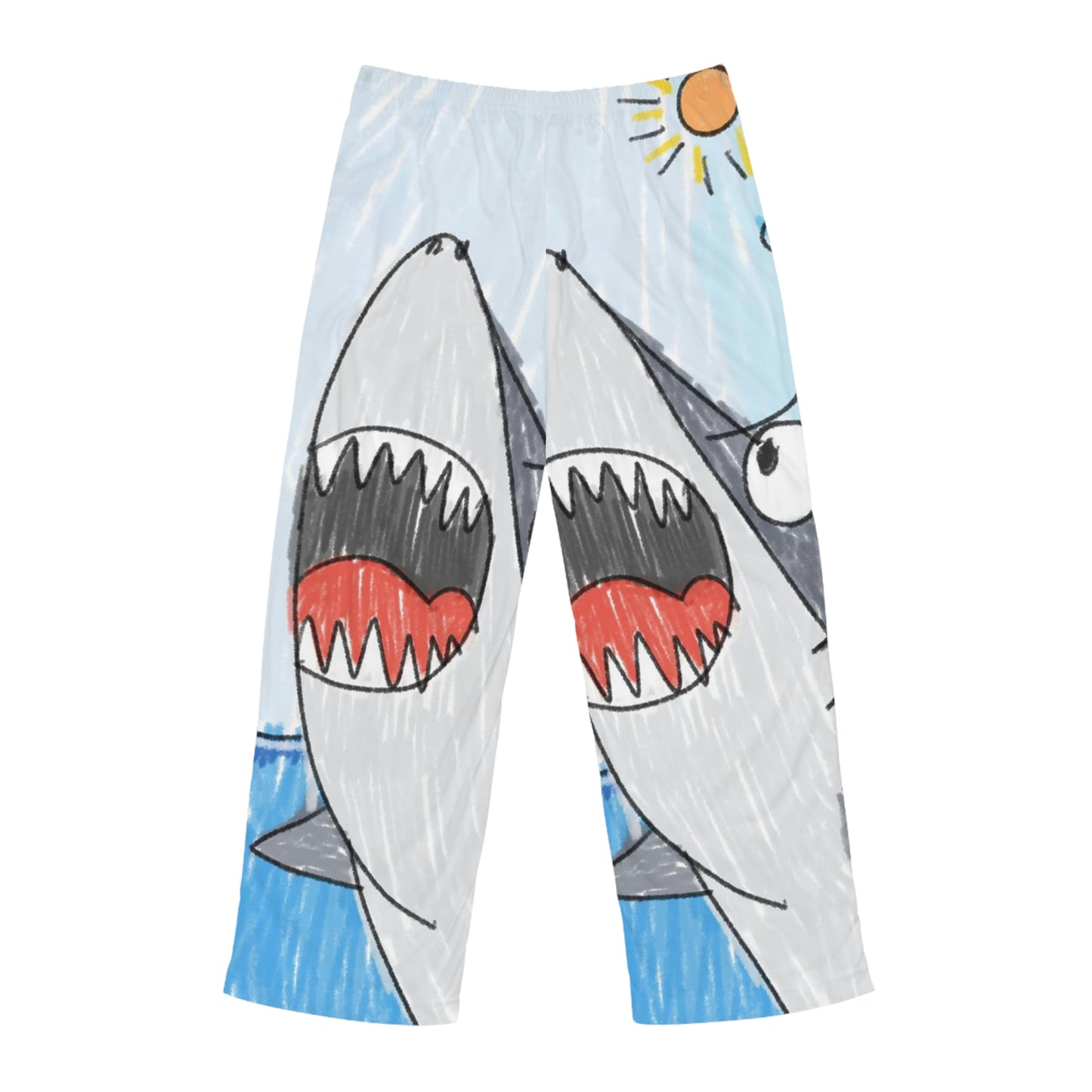 Shark Jaw Teeth Attack Ocean Sea Creature Men's Pajama Pants (AOP)