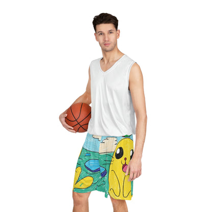 Seal Trick Marine Ocean Animal Sea Creature Basketball Shorts (AOP)