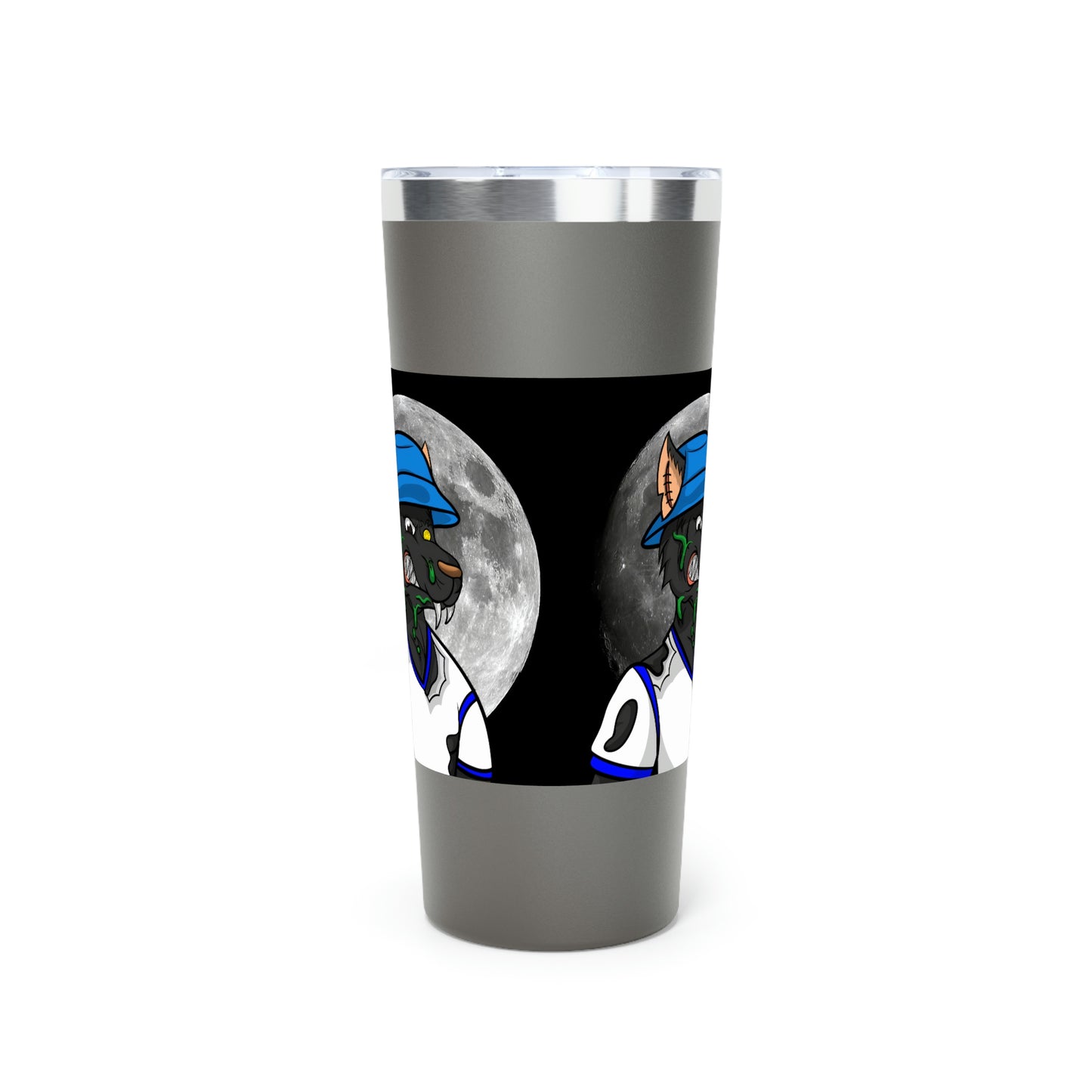 Full Moon Cyborg Werewolve Wolf Copper Vacuum Insulated Tumbler, 22oz