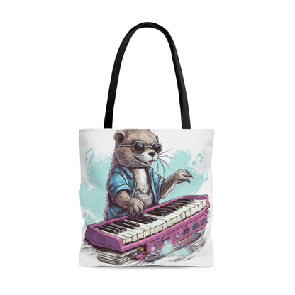 Otter Piano Teclado Reproductor de música Bolsa de mano gráfica (AOP) 