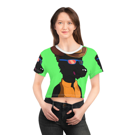 Camiseta corta Cowgirl Wolf Cyborg Wolve AOP 