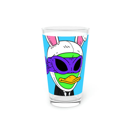 Easter Bunny Alien Visitor 751 Rabbit Pint Glass, 16oz