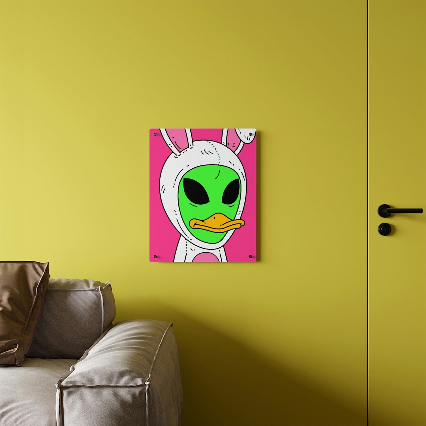 Duck Bunny Alien Acrylic Wall Art Panels