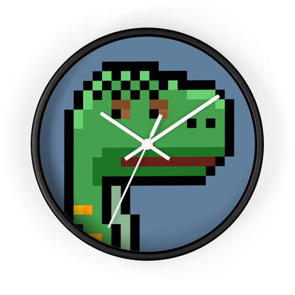 Dinosaur Dino Pixel Wall clock