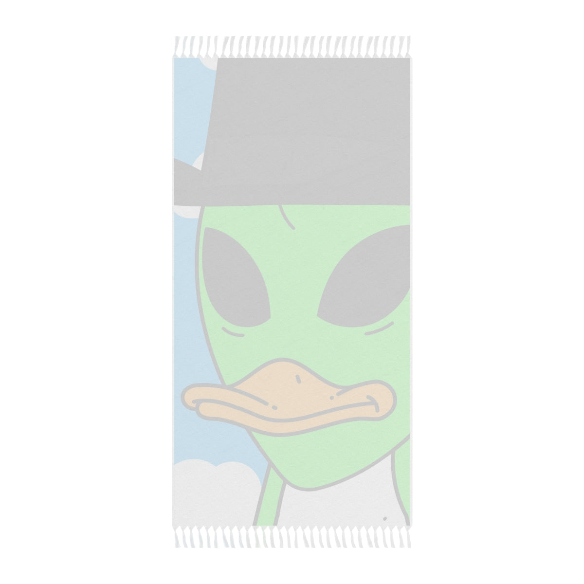 The Visitors Green Alien Duck Black Top Hat Boho Beach Cloth