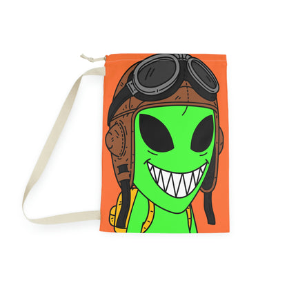 Space Force Aviator Alien Visitor Laundry Bag