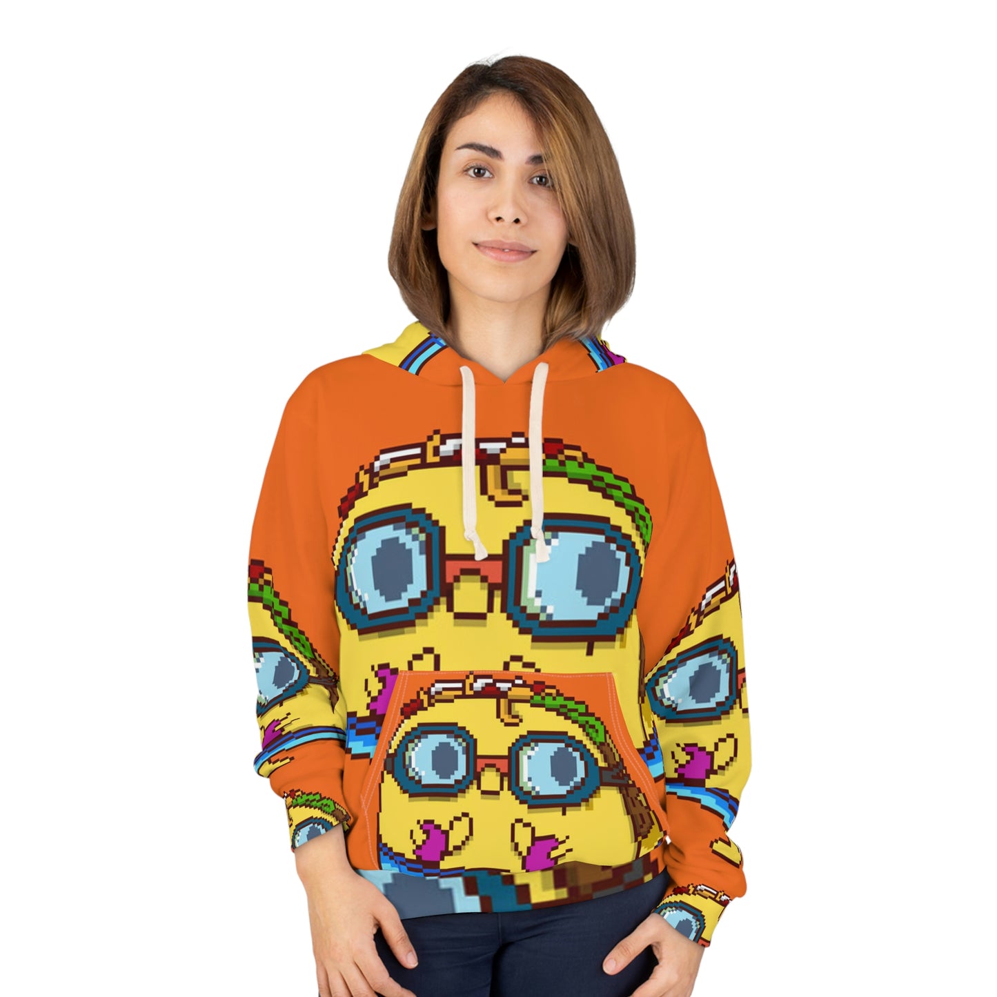 Swim Pool Taco AOP Unisex Pullover Hoodie