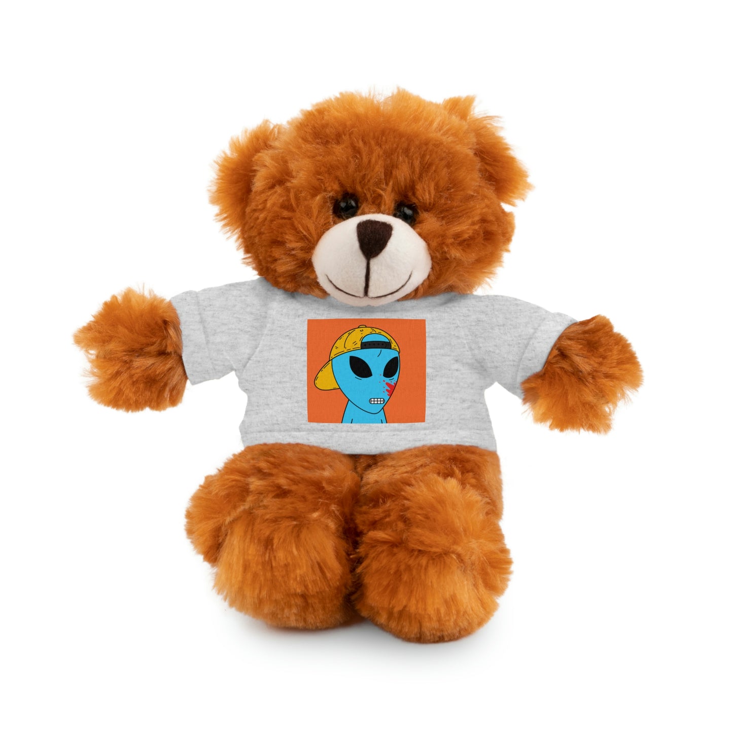 Animales de peluche de visitante de sangre azul alienígena con camiseta