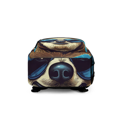 Retro Space Sloth Animal Design Backpack