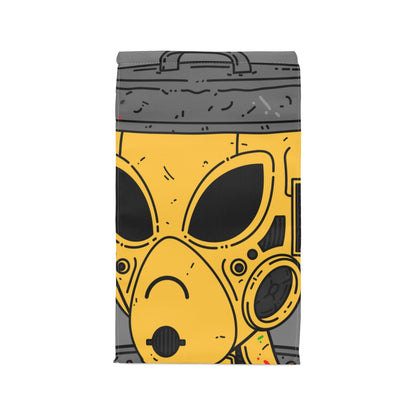 Trash can Art Egg Armored Yellow Future Alien Cyborg Machine Visitor Polyester Lunch Bag