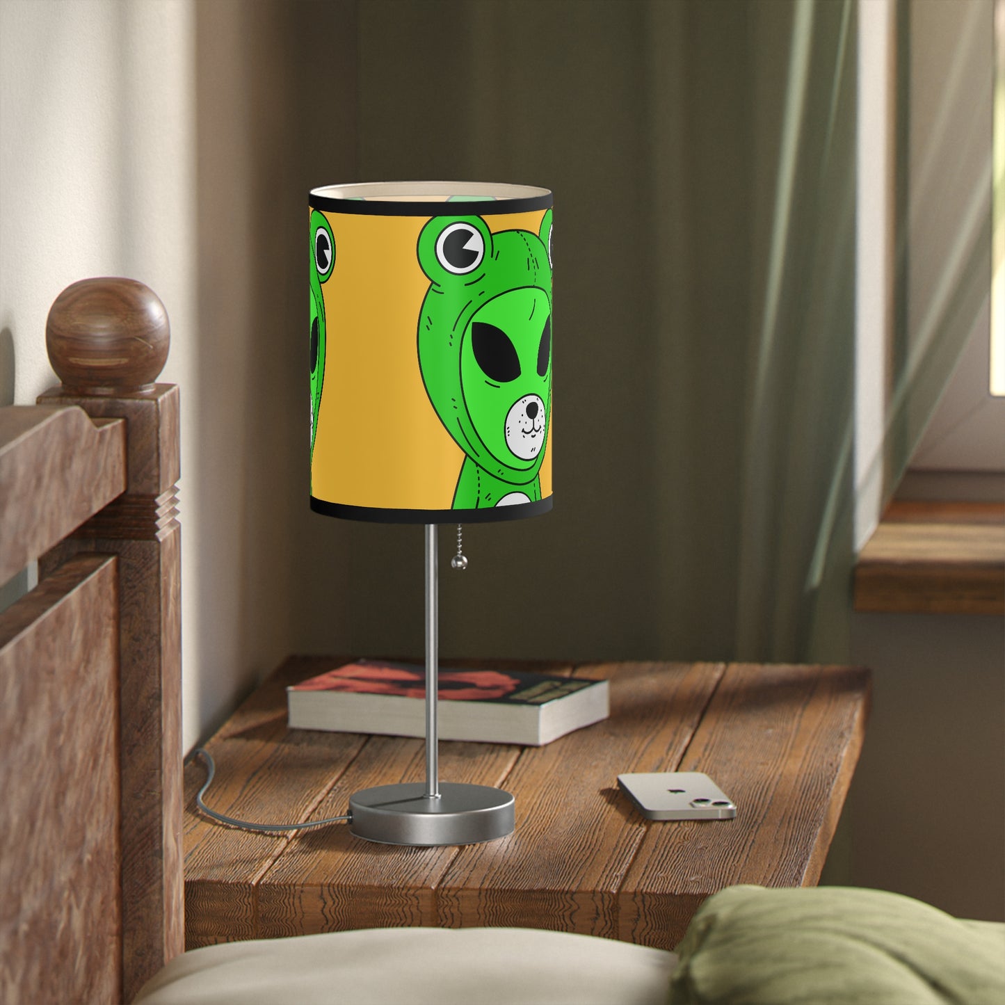 Frog Pepe Alien Visitor Lamp on a Stand, US|CA plug