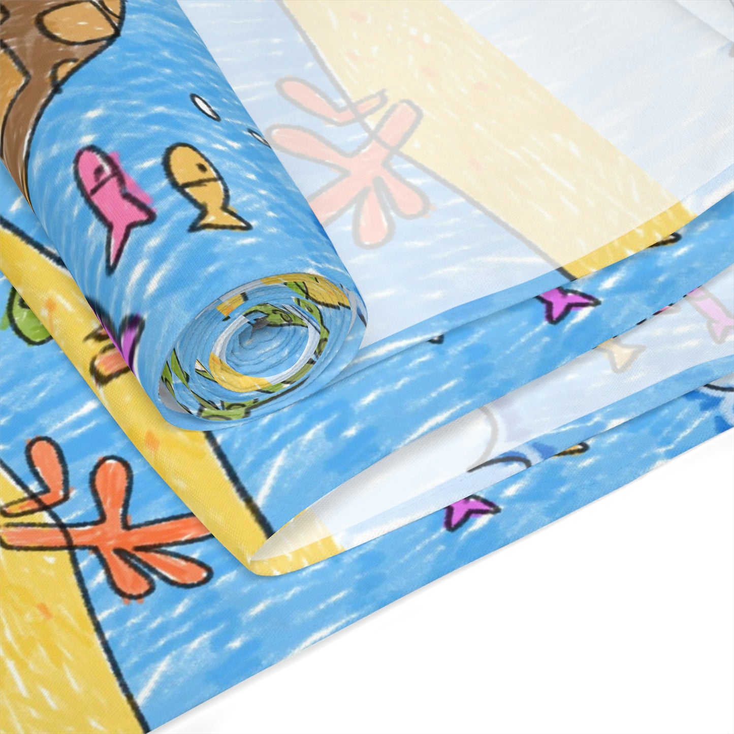 Sea Turtle Beach Sand Ocean Table Runner